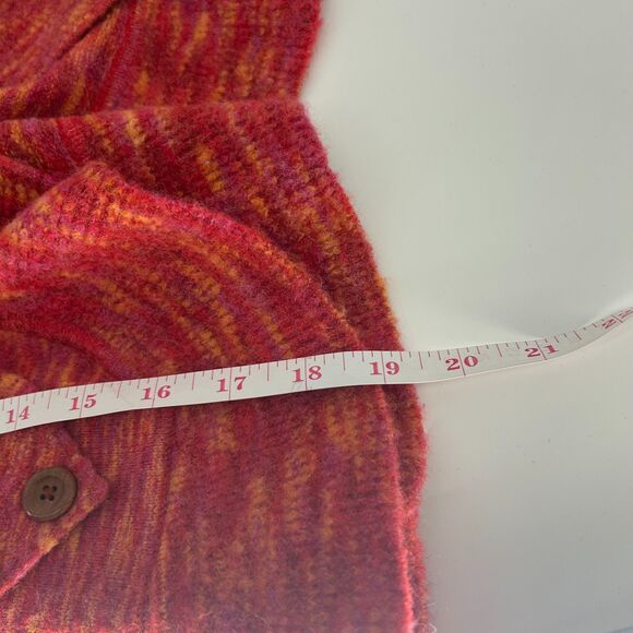 Anthropologie HWA Y2K Cropped Pink Ruffle Cardigan Women S Fairycore Bell Sleeve - Picture 10 of 10